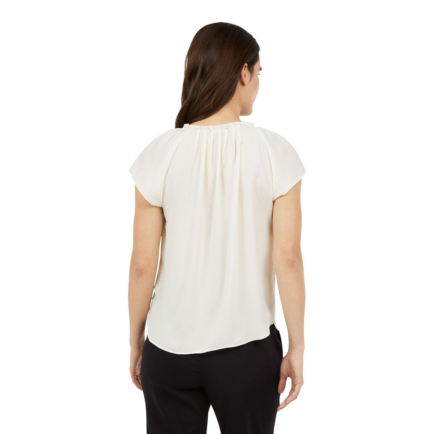 CHAPS-PLEAT NECK TOP