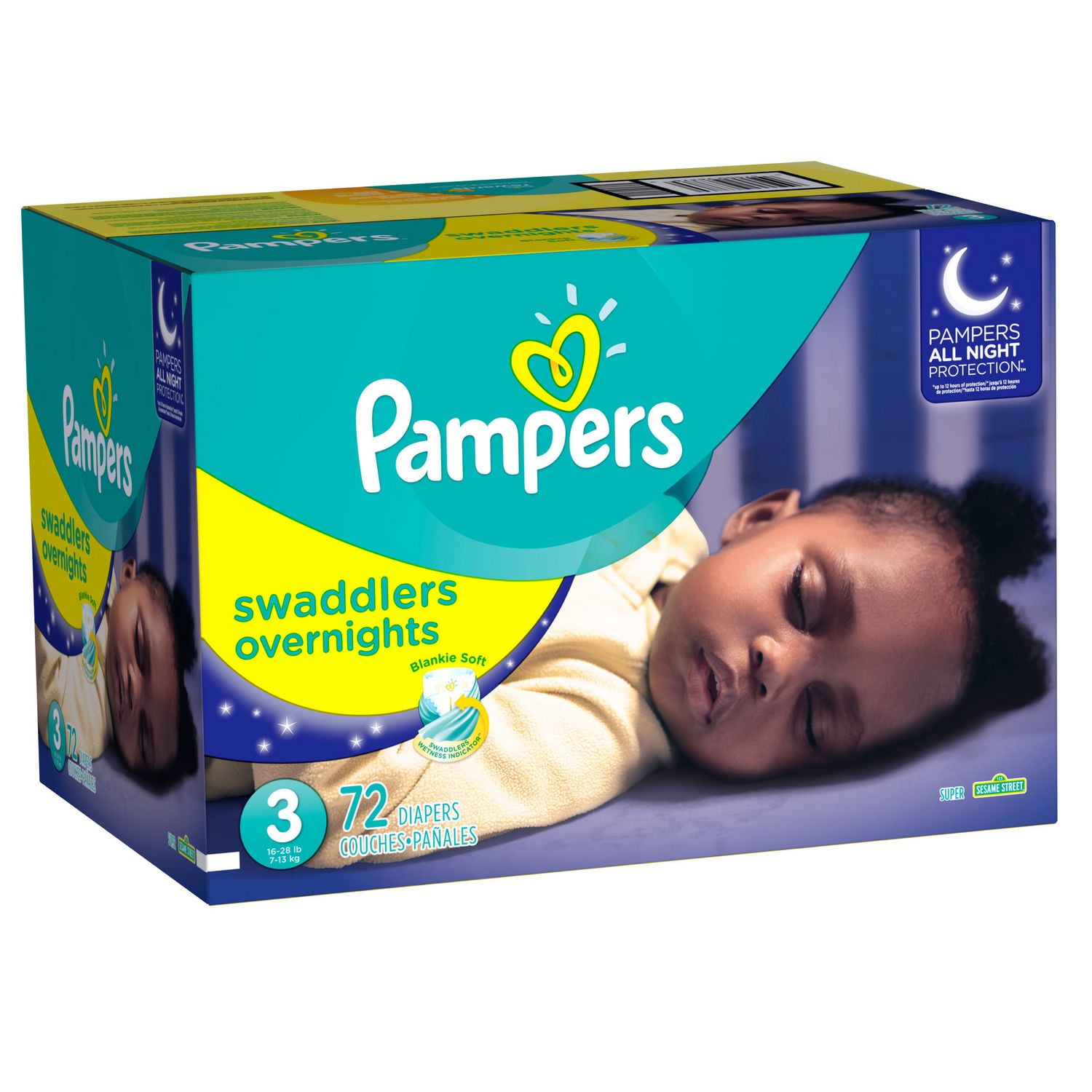 Pampers size best sale 3 overnight diapers