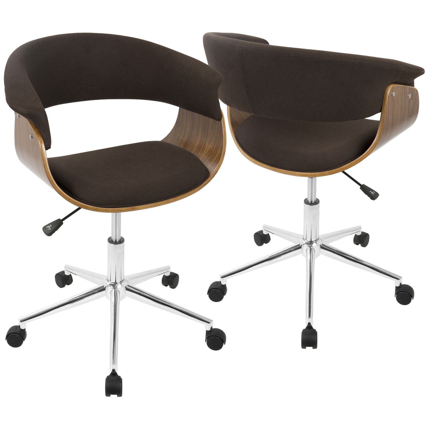 Vintage Mod Mid-Century Modern Office Chair by LumiSource | Walmart Canada