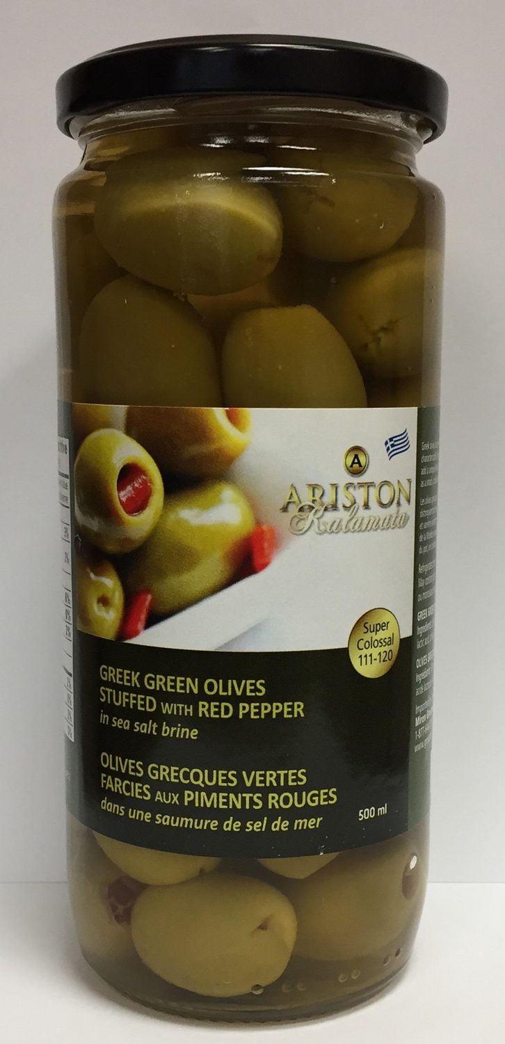 ARISTON GREEN OLIVES WITH RED PEPPERS Walmart Canada