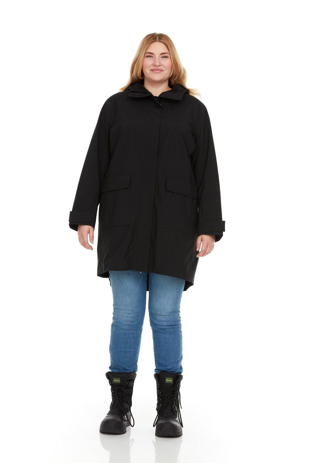 Veste imperméable à capuchon plus pour femmes Swiss Tech