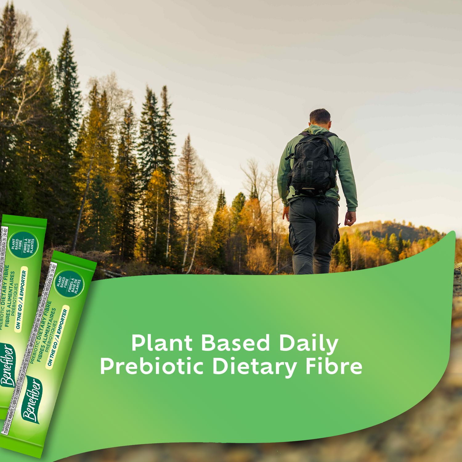 Benefiber On The Go Prebiotic Dietary Fibre Powder, Unflavoured, Stick Packs, Sugar-Free - (28 x 4 g Stick Packs), Benefiber On The Go, (28 x 4 g Stick Packs)