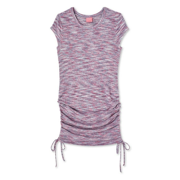 Robe mi-longue ruchée à manches courtes Paisley Sky Maternité