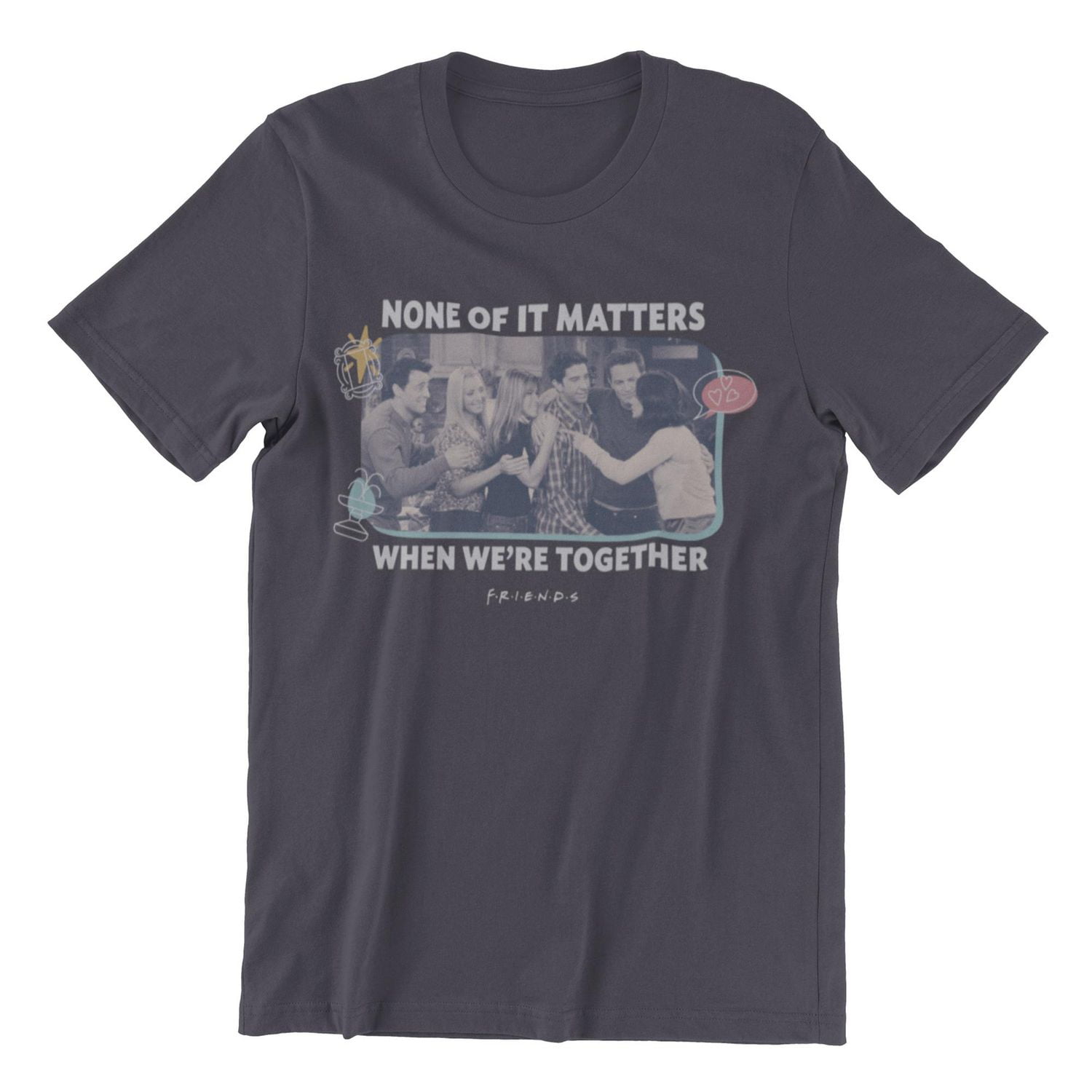 Friends Women's short sleeve t-shirt, Sizes XS to XL