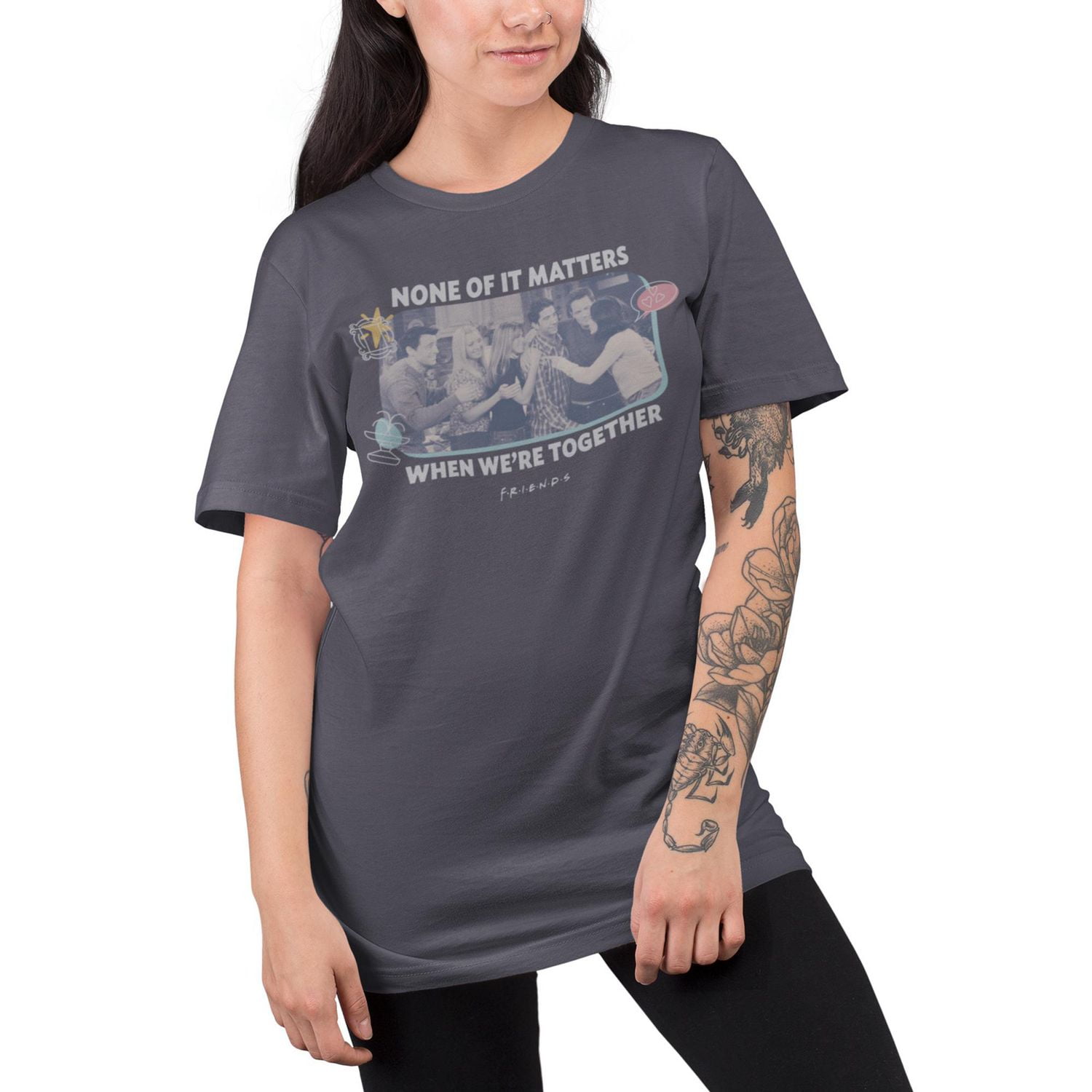 Friends Women's short sleeve t-shirt, Sizes XS to XL