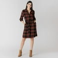 thumbnail image 2 of Devoted Long sleeve collared midi dress, 2 of 6