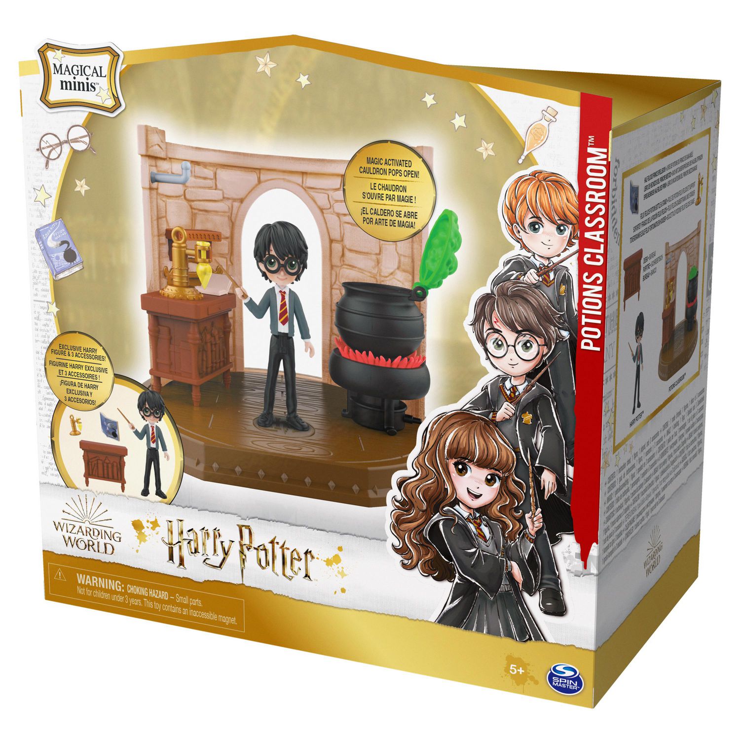 Wizarding World, Magical Minis Potions Classroom with Exclusive Harry  Potter Figure and Accessories, Kids Toys for Girls and Boys Ages 5 and up