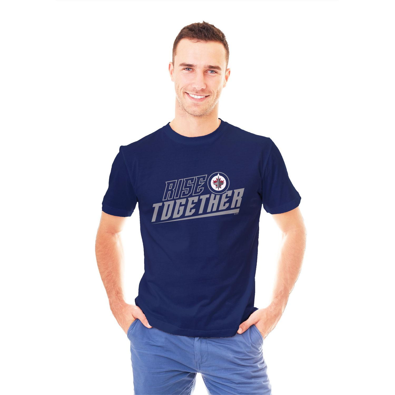 T-shirt à manches courtes Rise Together des Jets de Winnipeg de la LNH pour hommes *Exclusivité en ligne