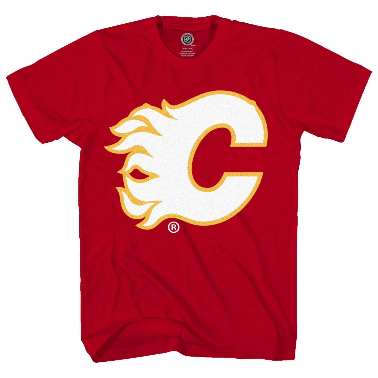 T-shirt à manches courtes pour hommes des Flames de Calgary de la LNH *Exclusivité en ligne