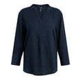 thumbnail image 3 of CHAPS-SPLIT NECK TOP, 3 of 3