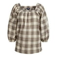 thumbnail image 3 of CHAPS-SQUARE NECK PEASANT TOP, 3 of 3