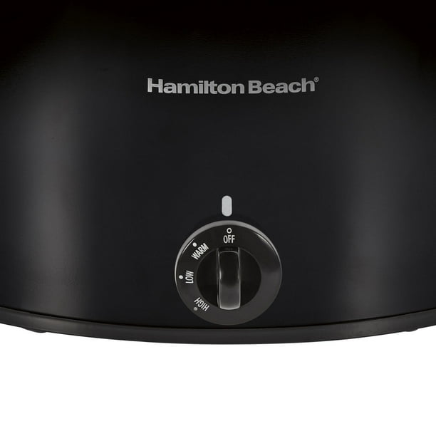 Hamilton Beach 3-Quart Slow Cooker With Dishwasher-Safe Crock & Lid, Matte  Black (33231)