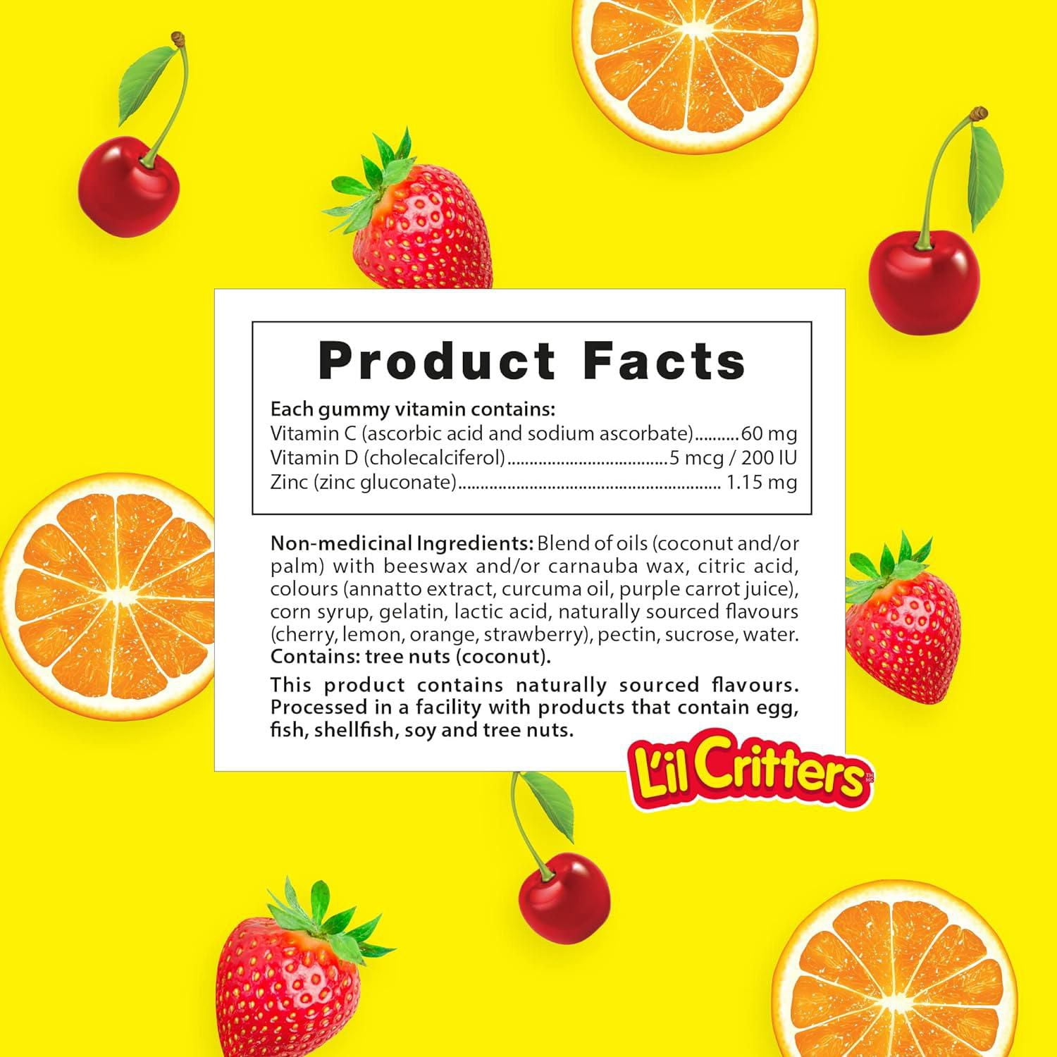 L'il Critters Immune C Plus Zinc Gummy Vitamins, L'il Critters Immune C+ Zinc Gummy Vitamins