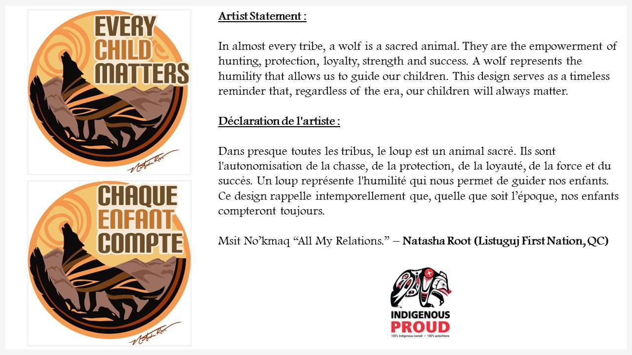 Indigenous Proud Kids Every Child Matters Tee - English, Sizes: XS-XL