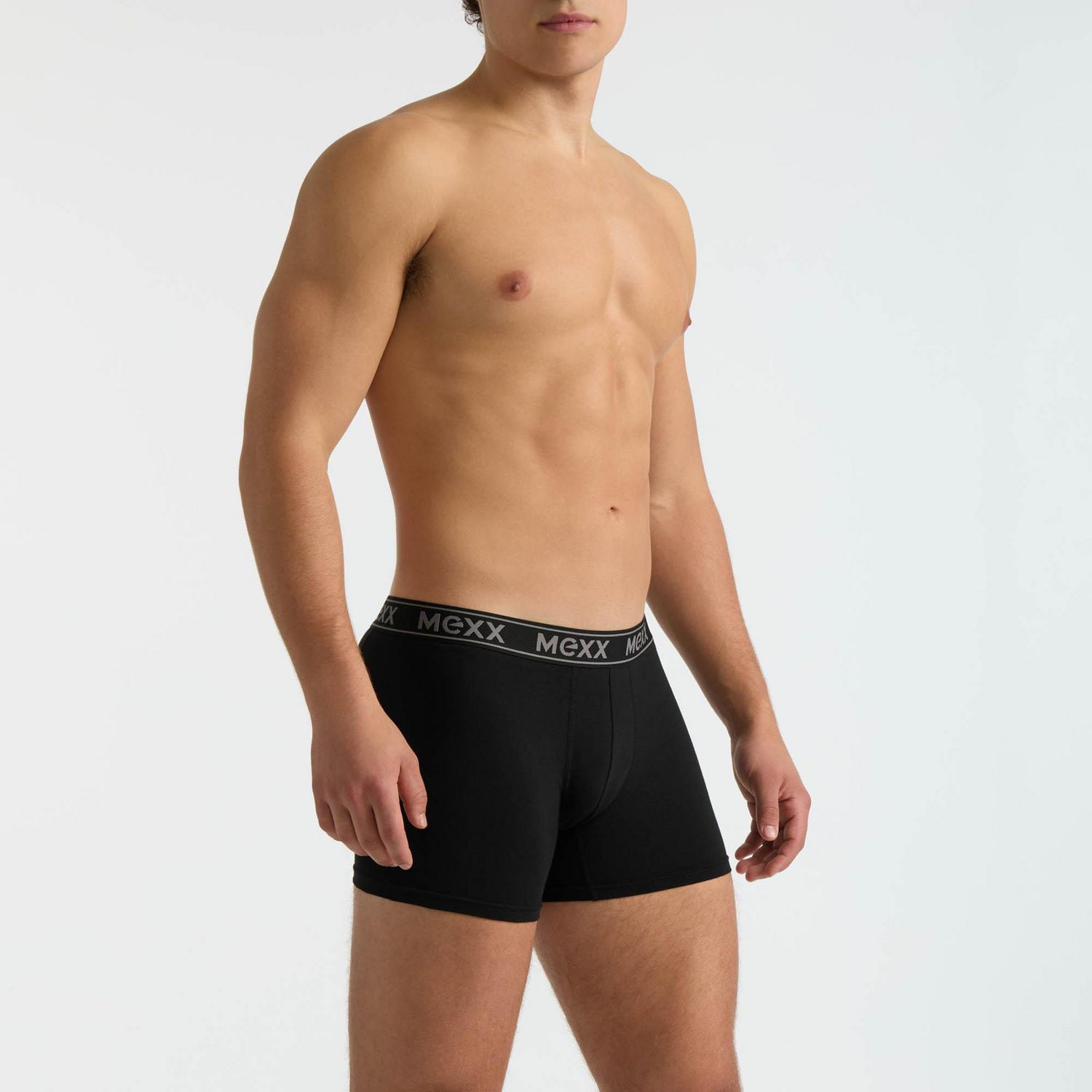 Mexx Men’s 3-Pack Boxer Briefs with Branded Elastic, S-XL