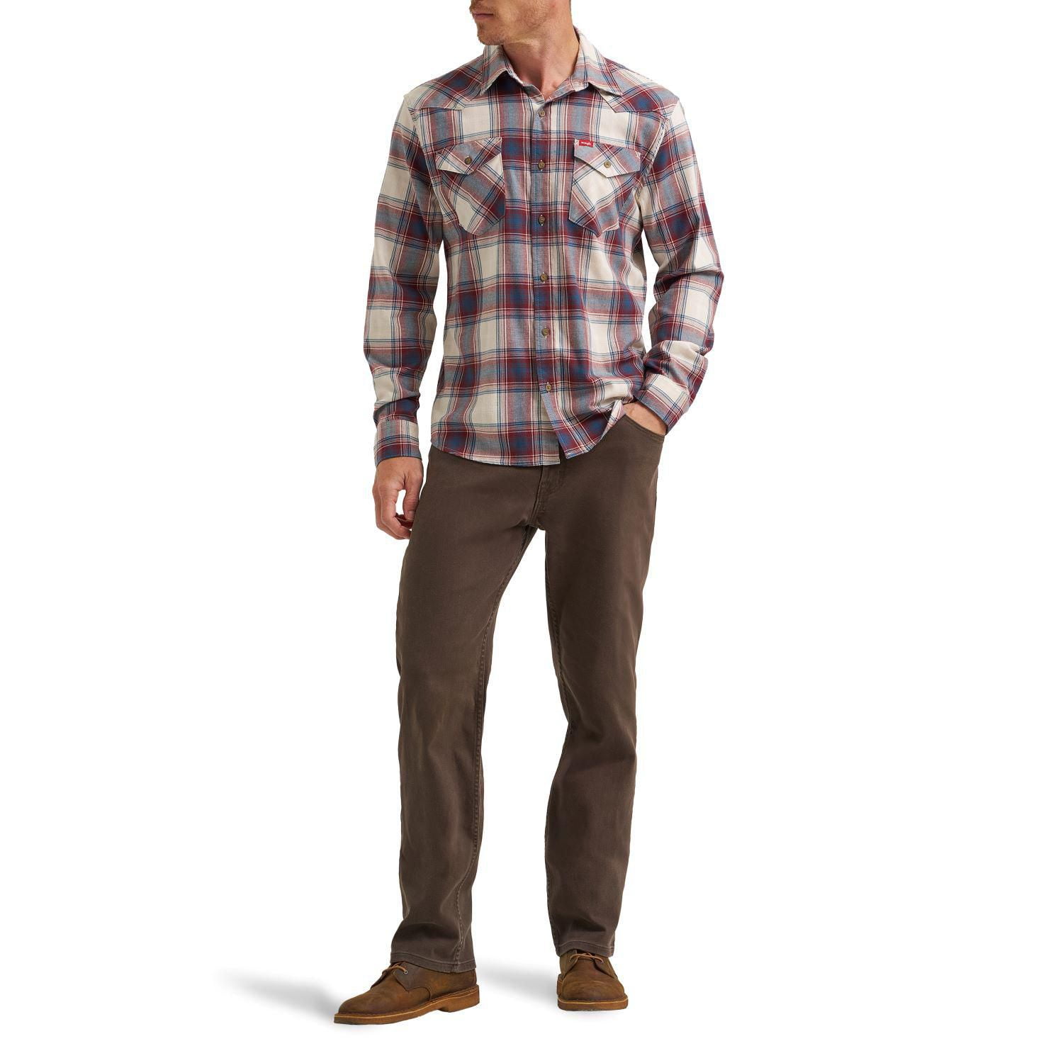 Wrangler Volume Fashion Broken Twill Plaid Shirt, Shirt
