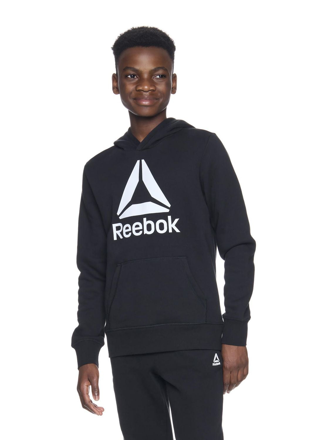Sweat à capuche en polaire Delta de Reebok pour garçon Tailles 4-16