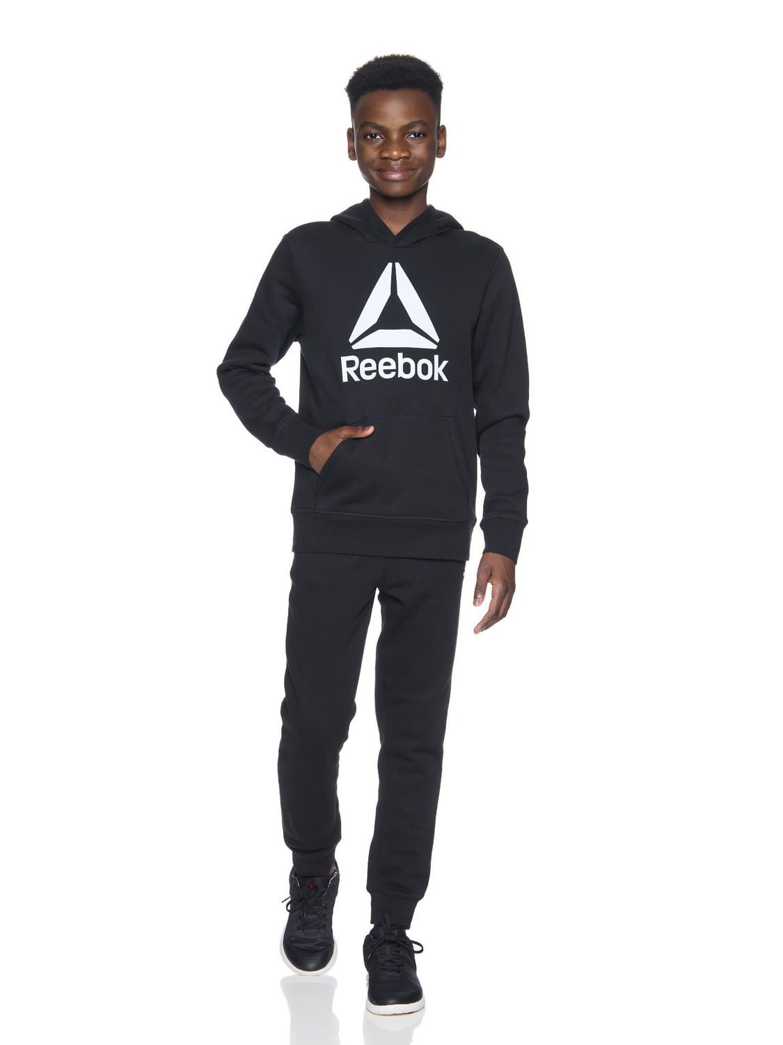 Sweat à capuche en polaire Delta de Reebok pour garçon Tailles 4-16