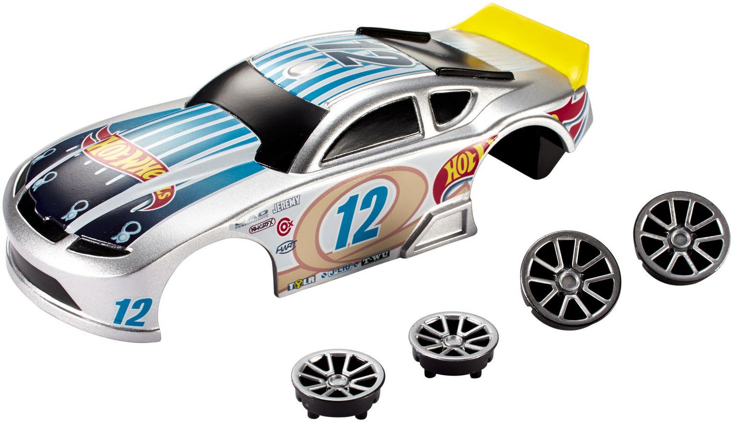 Hot Wheels Ai Speedway Spoiler Car Body && Wheels Custom Kit 