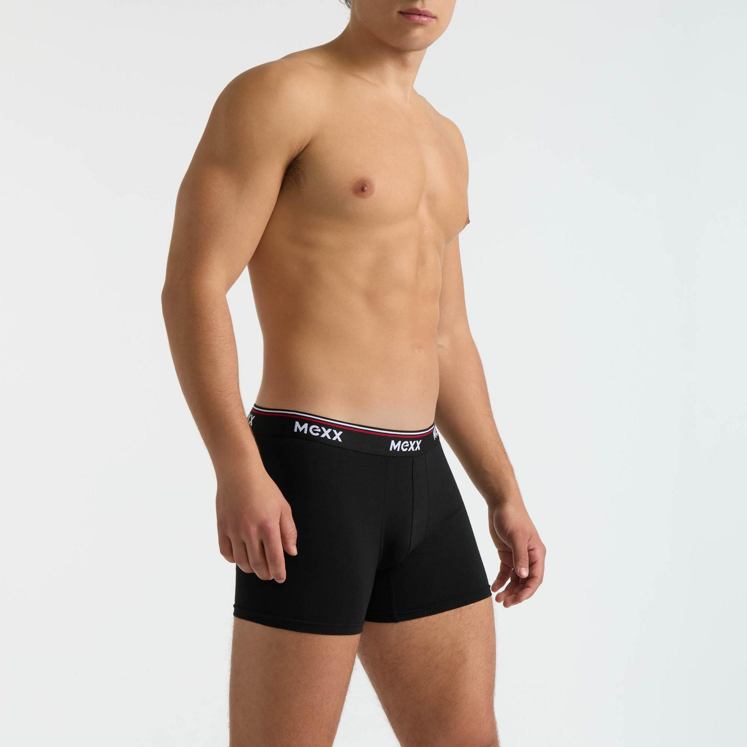 Mexx Men’s 3-Pack Boxer Briefs with Branded Elastic, S-XL