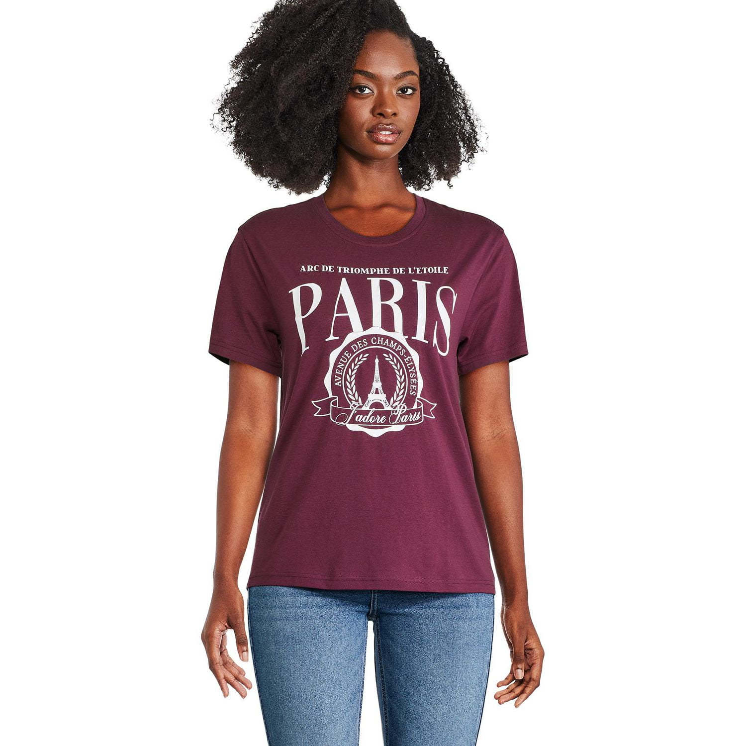 The Pink Closet Women's Paris Tee, Sizes XS-XL