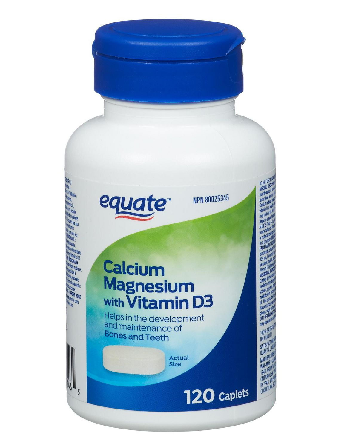 Equate Calcium Magnesium with Vitamin D3 Walmart Canada