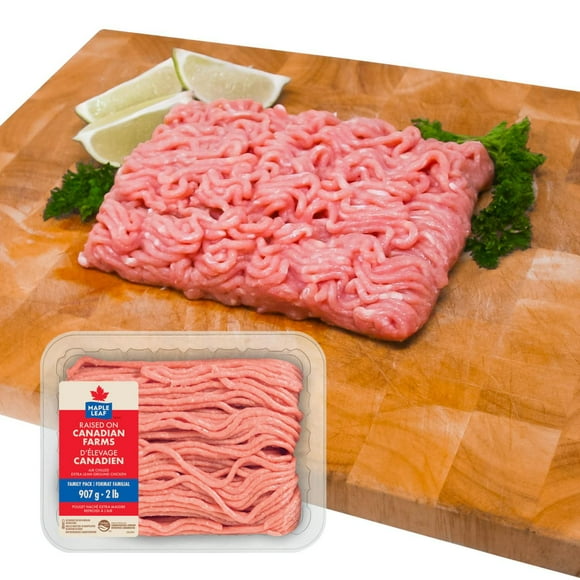 Maple Leaf Extra Lean Ground Chicken Raised on Canadian Farms