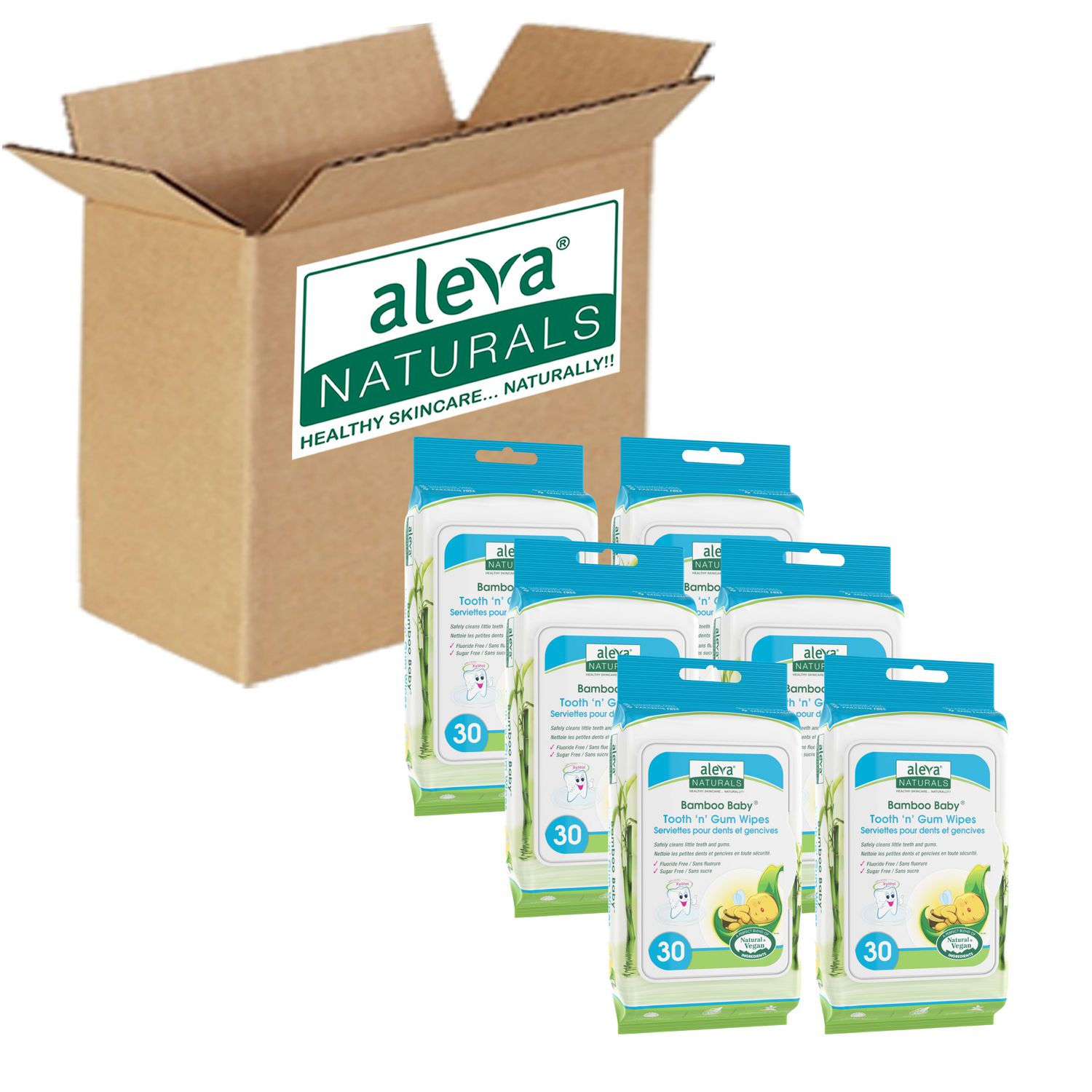 aleva tooth and gum wipes