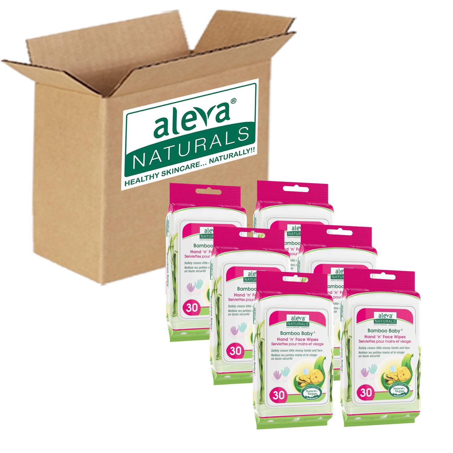 aleva hand and face wipes