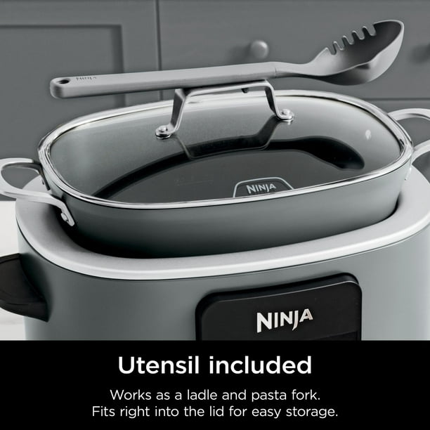 Ninja Foodi MC1001C Multicuiseur PossibleCooker Pro, 8.5-qt, Gris 8-en-1  Multicuiseur 