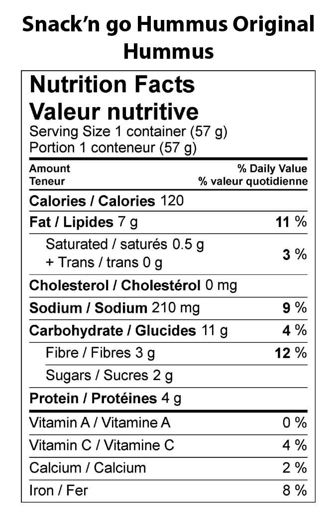 Snack'n Go Hummus & Crackers - Original, Hummus & Crackers-Original