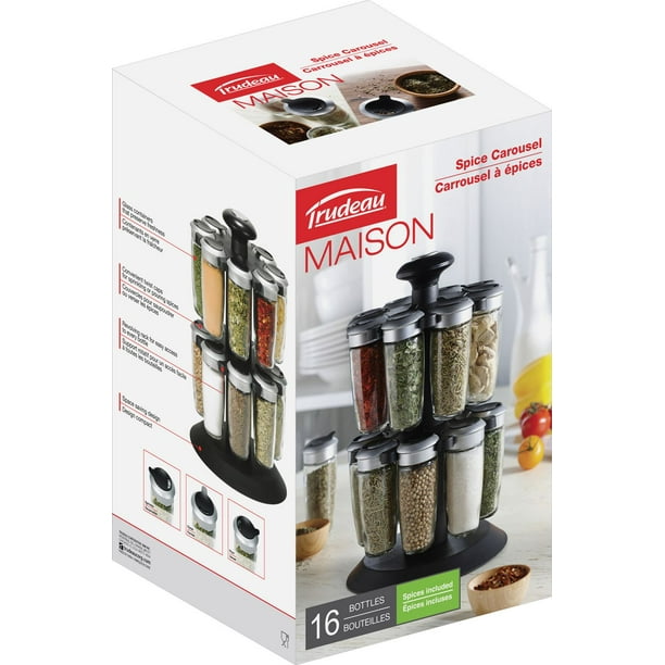 Spice Rack Set Rotating 16 Pieces Large