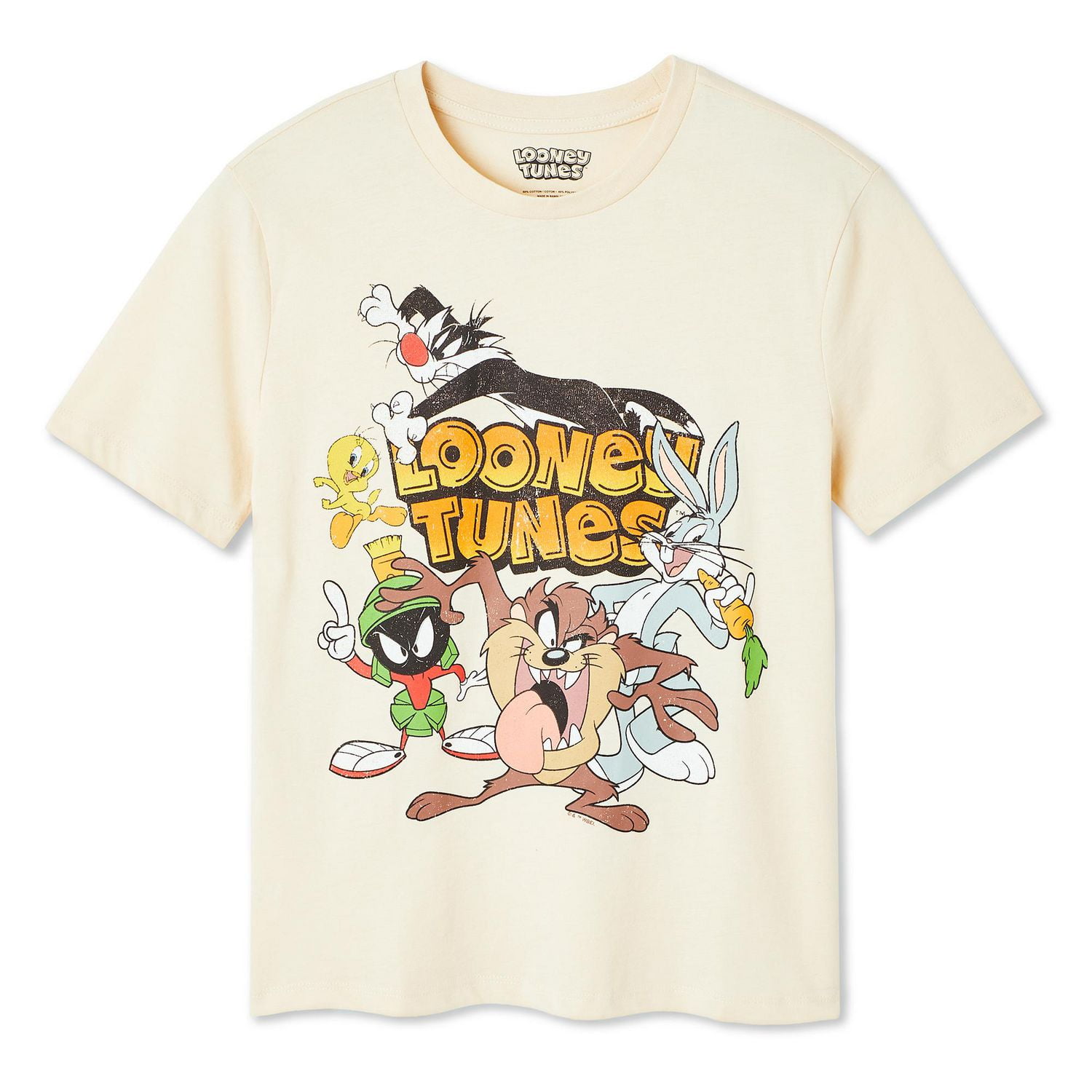 T-shirt à manches courtes Looney Tunes pour femmes