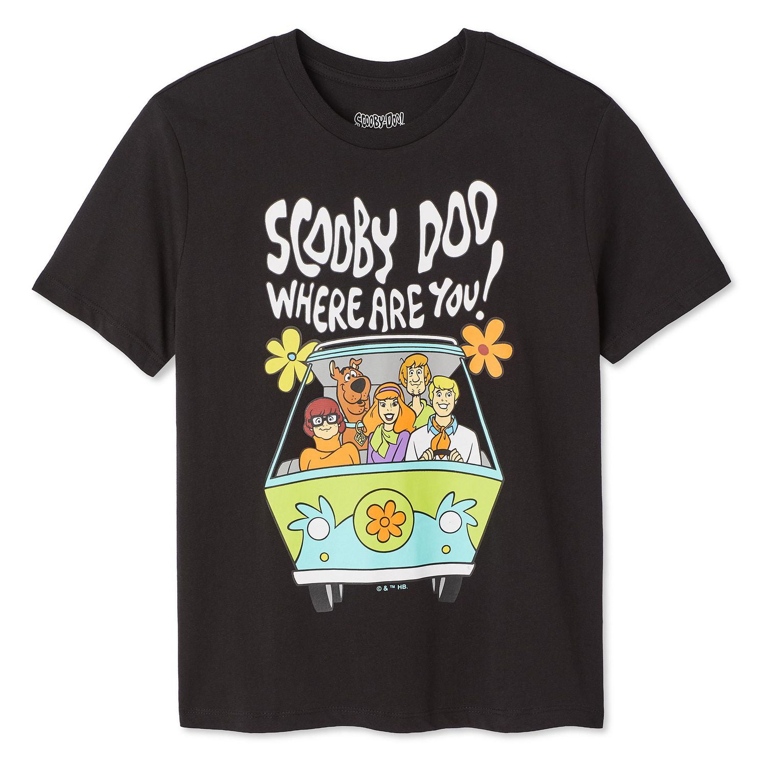 T-shirt à manches courtes Scooby-Doo pour femmes Tailles TP–TG