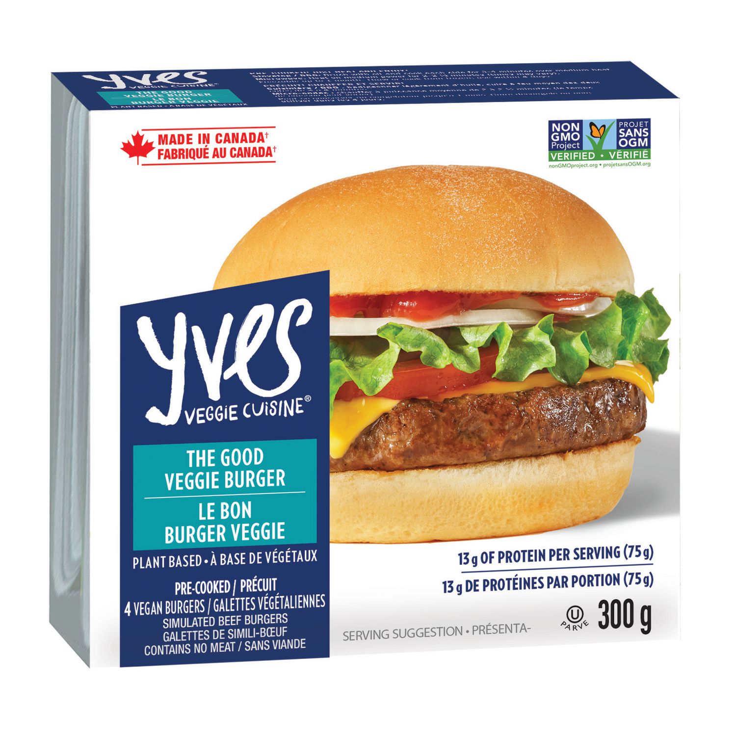 Yves The Good Veggie Burger, 300 g, Veggie Burger - Walmart.ca