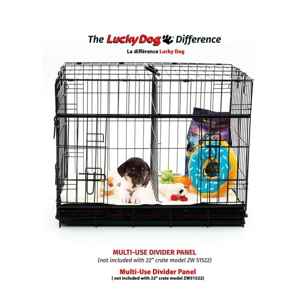 Lucky Dog Caisse pour chien robuste ? double porte de 106,7 cm (42