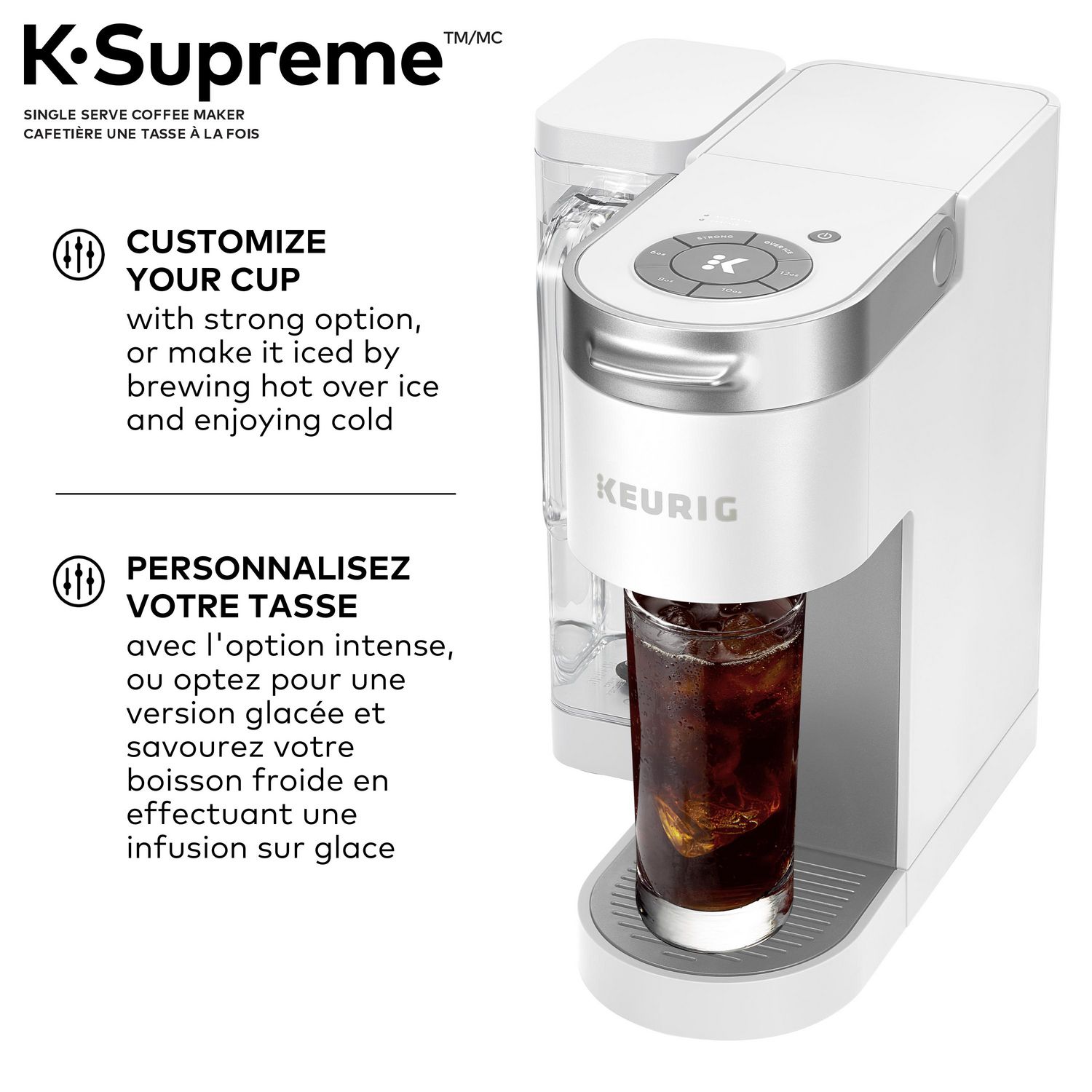 Brave Odorless Draw a picture Cafetière une tasse à la fois Keurig® K-Supreme 4 formats : 6, 8, 10, 12  oz. - Walmart.ca