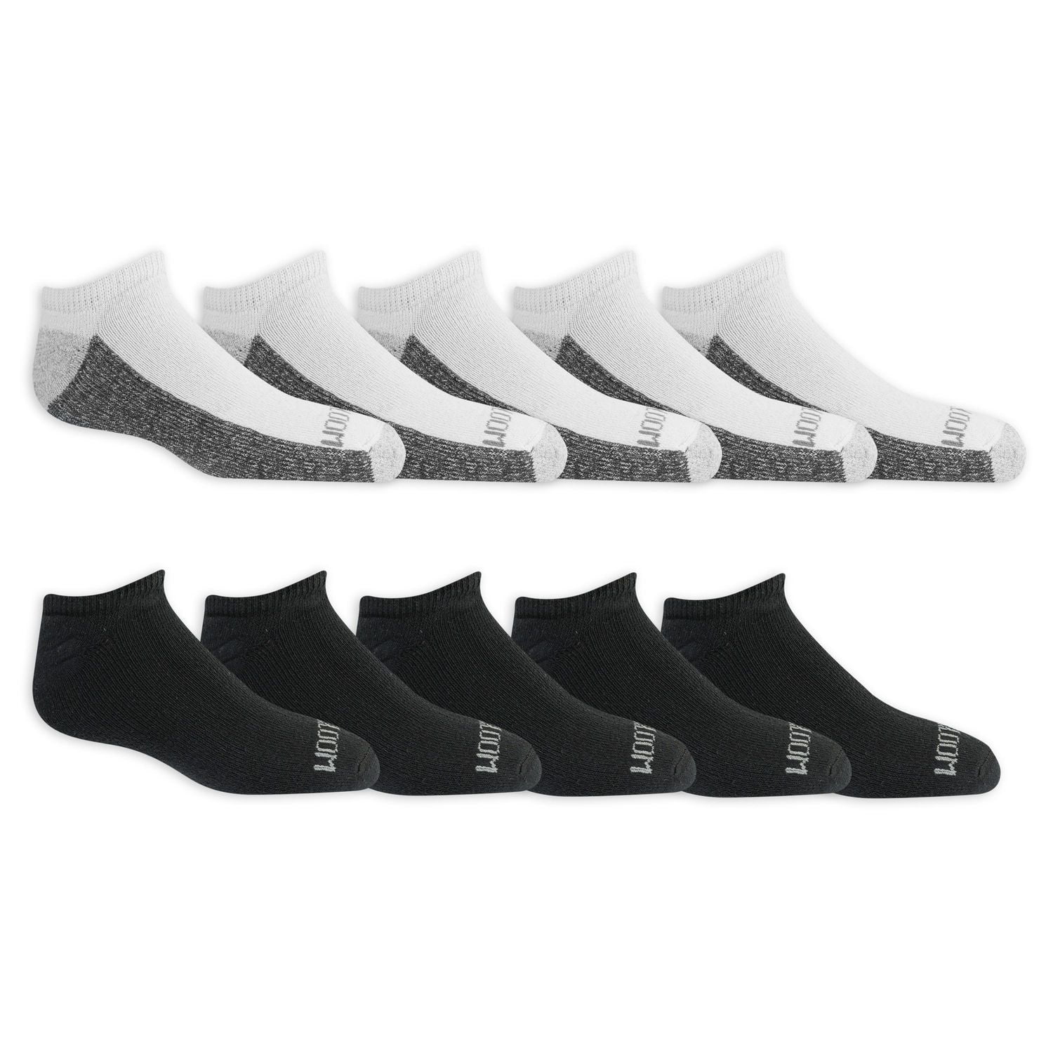 Fruit of the Loom Boys Dual Defense 10 Pairs, Boys No Show Socks