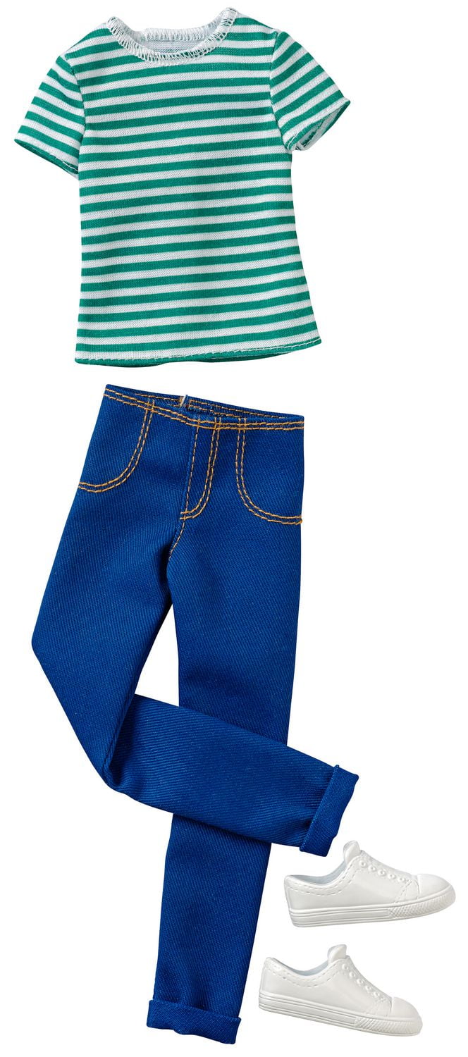 Mattel Barbie Ken Fashion Casual Stripe Shirt & Jeans | Walmart Canada