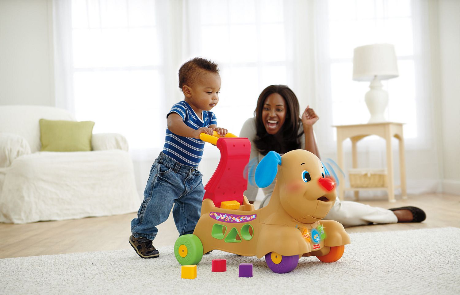 Fisher price store puppy ride on