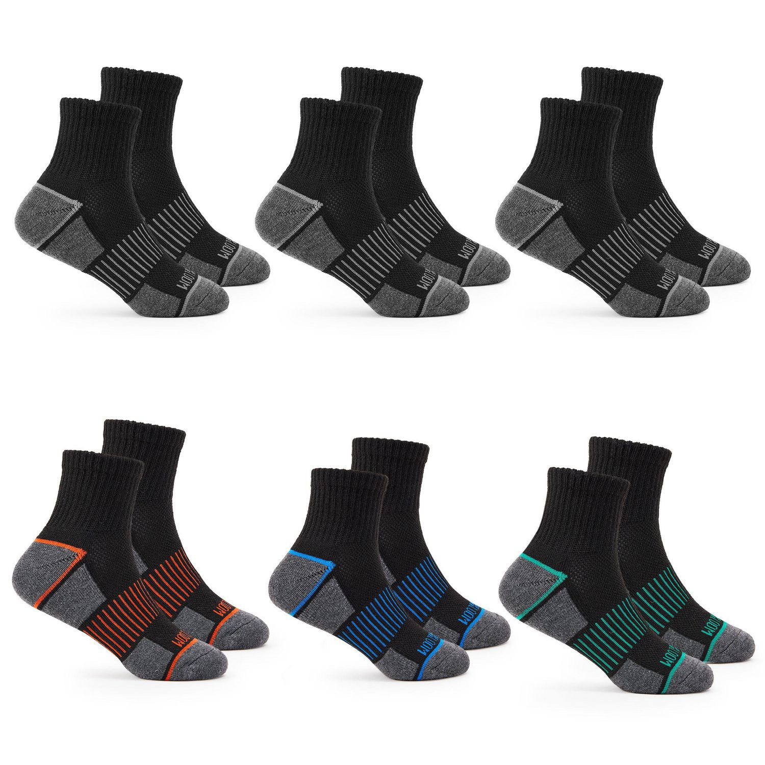Fruit of the Loom Boys' 6 Pack Ankle Socks