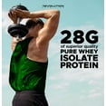 thumbnail image 4 of Revolution Nutrition, Iso Whey, Poudre de Protéines 2LB, Isolat à 100 %, 28 g de Protéines par Dosette, 27 Portions, Formule pour Masse Musculaire Maigre, Faible en Glucides, Sans Gluten, 908 g, Gâteau à la Vanille (2 Livres), 4 of 8
