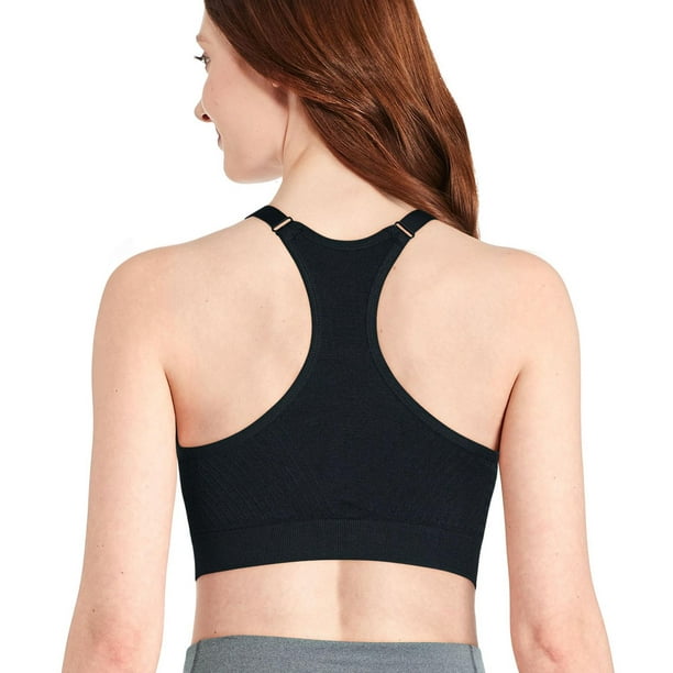 Core 10 Women's Icon Series - The Track Star Sports Bra, Black/Grey/White,  X-Small : : Clothing, Shoes & Accessories
