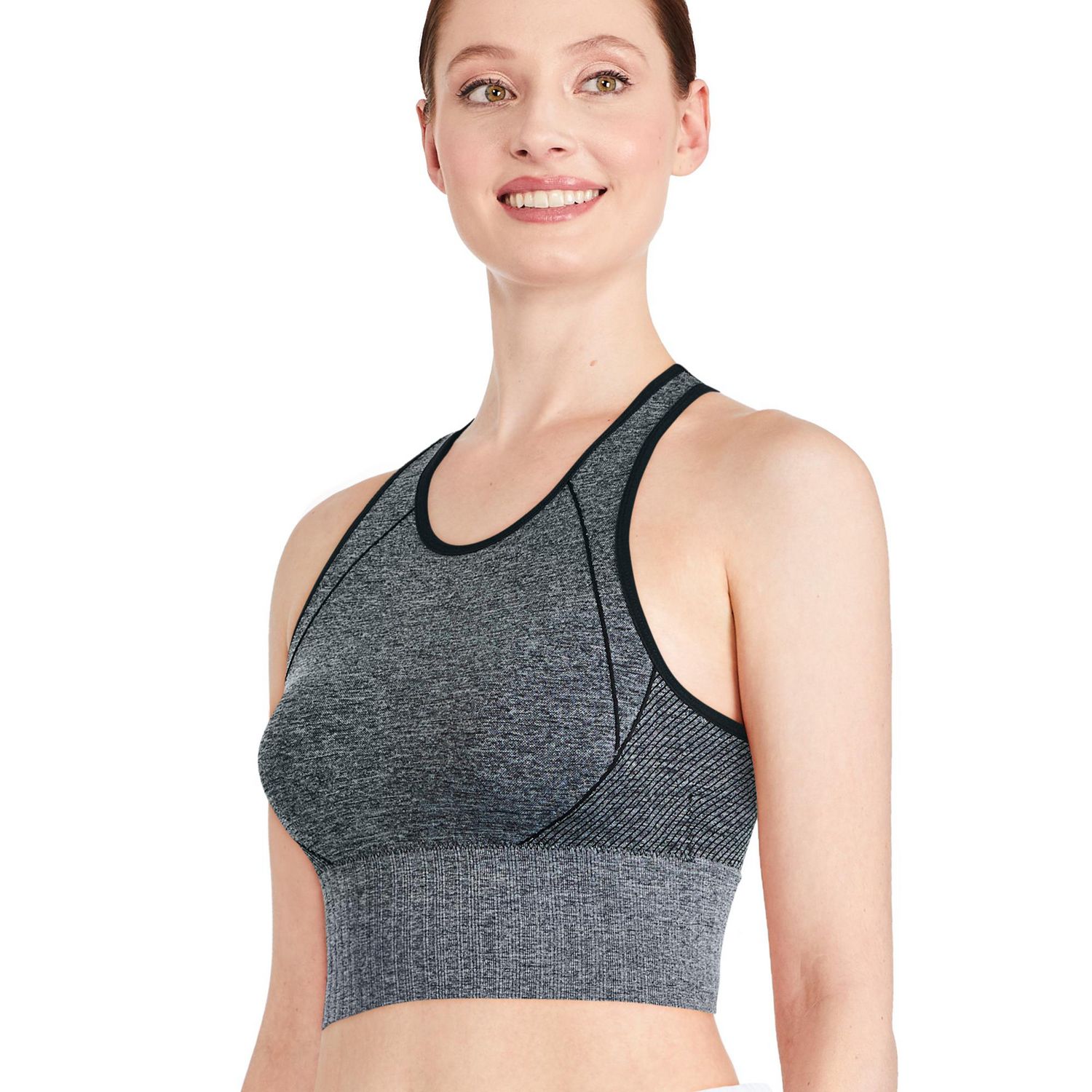 Athletic Works Women's Plus Size Zipper Front Sports Bra, Navy, 3X : :  Clothing, Shoes & Accessories