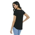 thumbnail image 3 of George Women's Drapey V-Neck Tee, 3 of 6
