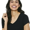thumbnail image 4 of George Women's Drapey V-Neck Tee, 4 of 6