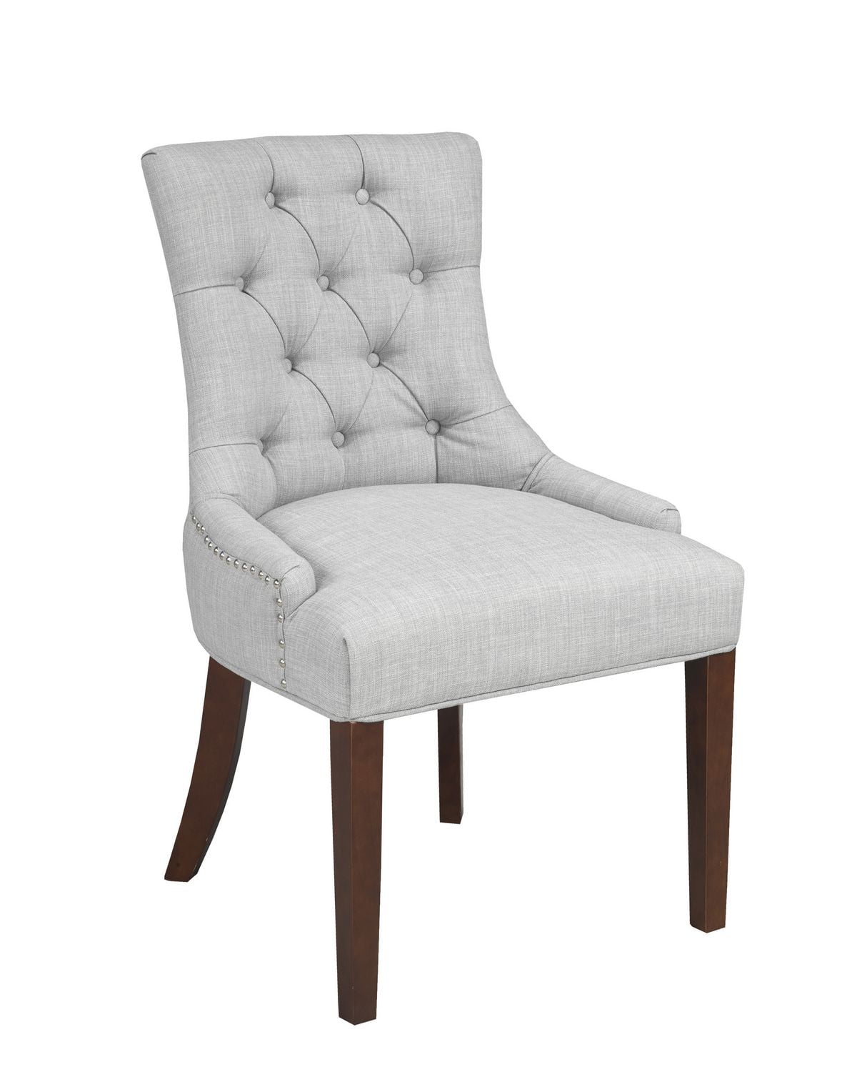 Verona Accent Chair with Nail Head Trim, Grey Walmart Canada