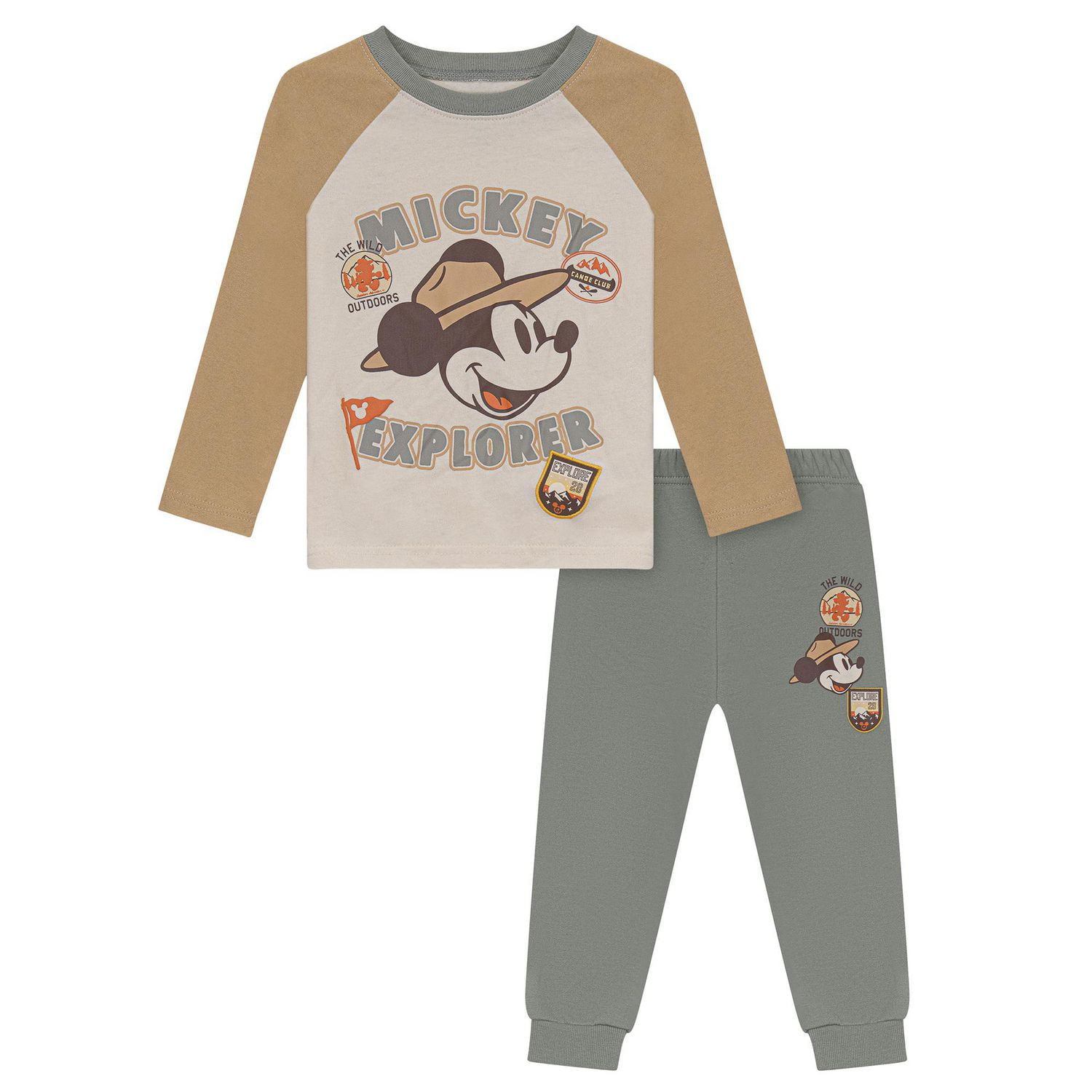 Disney Mickey Mouse Ensemble de Pantalons Jogger en Polaire