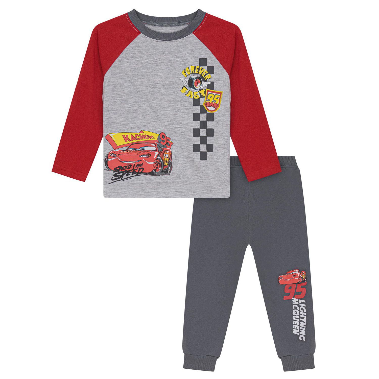 Disney Cars Fleece Jogger Pants Set, Sizes: 2T - 5T