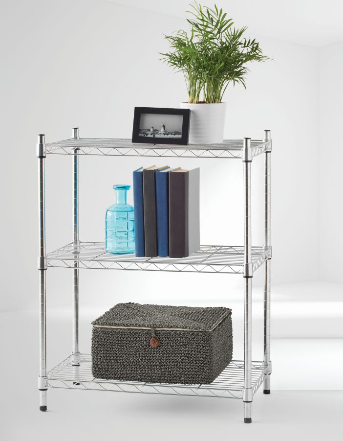 3 tier chrome wire shelving Walmart Canada